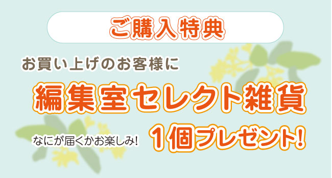 8200円以上お買い上げの方には、もれなくプレゼントを差し上げております。